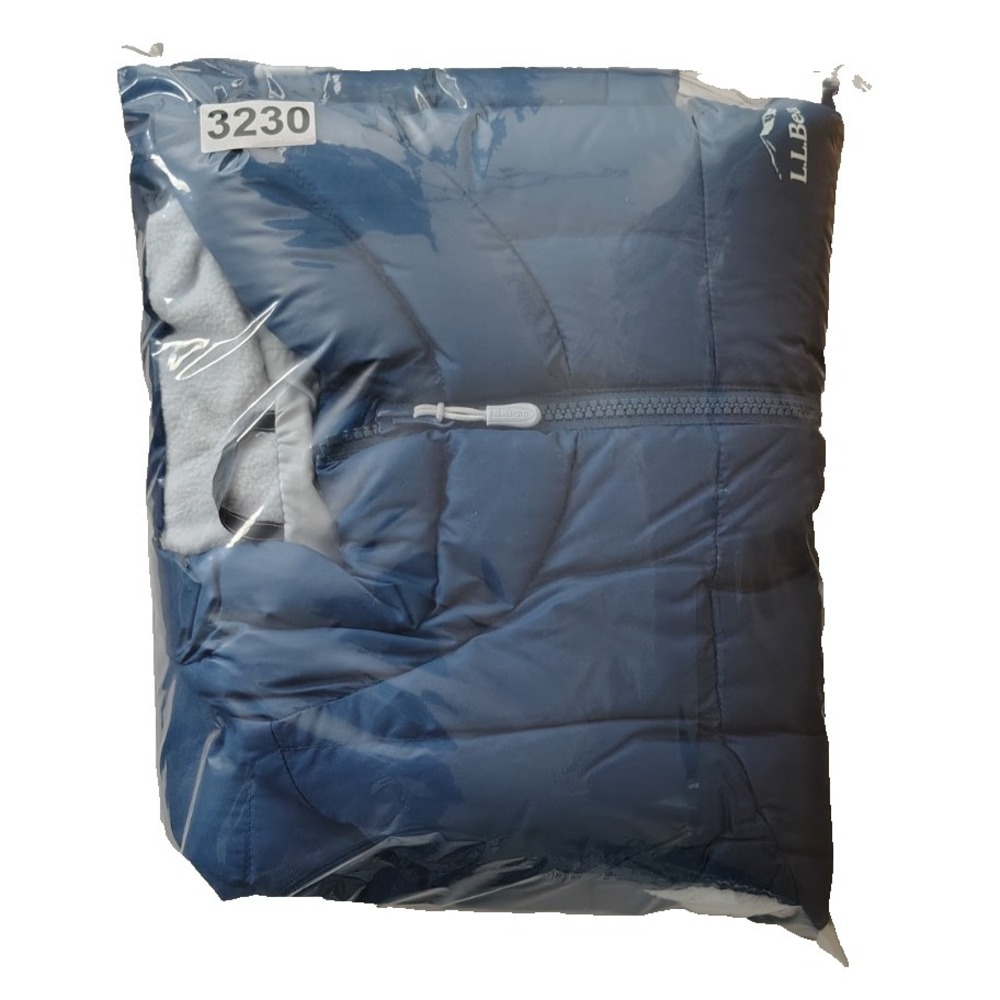 LL Bean Puffer DownTek Vest Full Zip  Goose Down Zip Pockets Women's XL Reg Blue - Picture 4 of 10